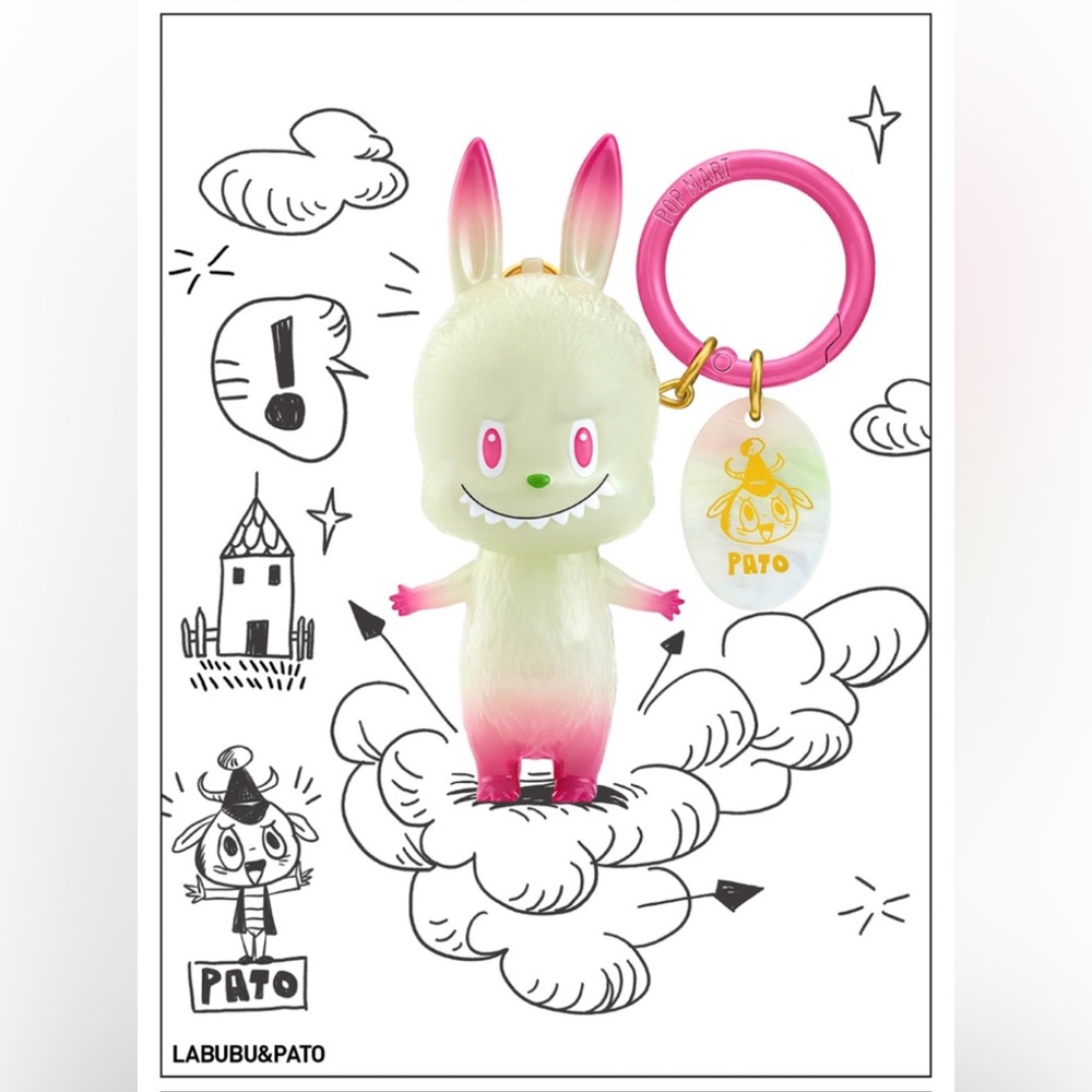 Labubu Monsters 10th Anniversary Figure Pendant - Labubu & Pato